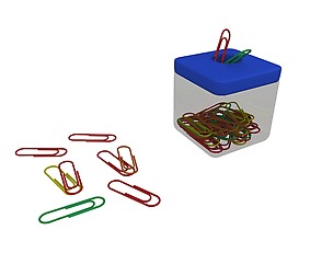 Paper clip box 3D Model