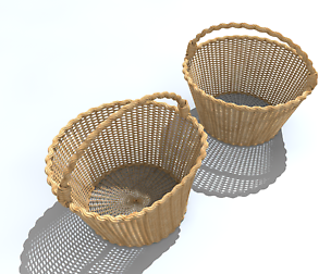 wicker basket 3D Model