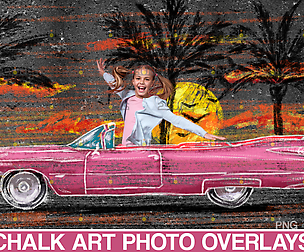 Overlay Father's day Sidewalk Chalk art