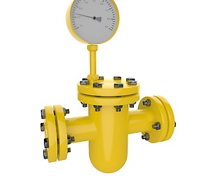 Gas pipe line meter 3D Model
