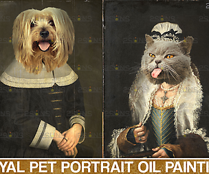 Royal Pet Portrait templates vol.4, Pet Painting