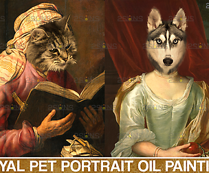 Royal Pet Portrait templates vol.6, Pet Painting