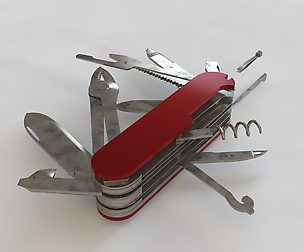 Swiss knife 3D Model