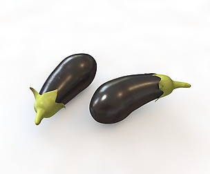Eggplant 3D Model