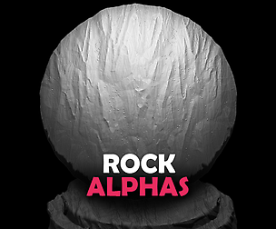 10 Rock Alphas Vol.2 (ZBRush, Substance, 2K)