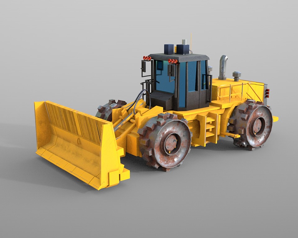 Land compactor 3D Model