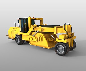 Road Reclaimer 3D Model