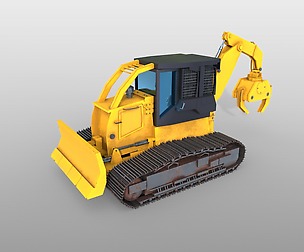 Track skidder 3D Model