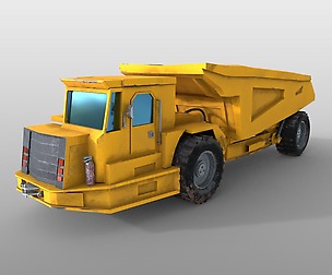 Underground mining truck 3D Model