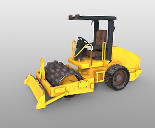 Vibratory soil compactor 3D Model