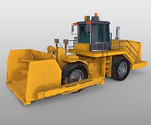 Wheel Dozer 3D Model