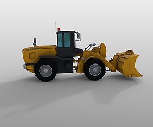 Wheel loader 3D Model