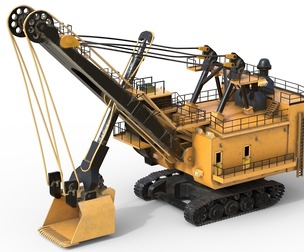 Electric Rope Shovels 7495 HD 3D Model