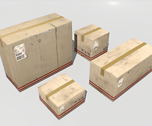 Cardboard Boxes Pack 2