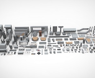 Sci-Fi architecture Elements collection 19