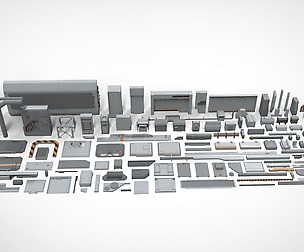Sci-Fi architecture Elements collection 21