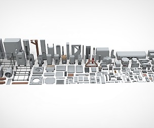 Sci-Fi architecture Elements collection 20