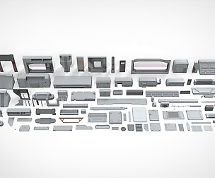 Sci-Fi architecture Elements collection 22