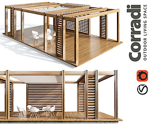 Pegola Corradi_outdoor living space