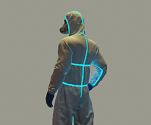 Hazmat Suit Rigged