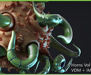 Zbrush - Horns Vol 3 - 25 VDM + IMM Brushes