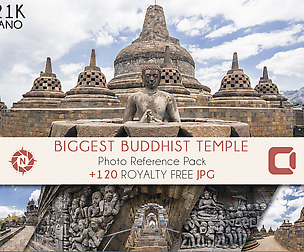 Biggest Buddhist Temple - Photo Reference Pack