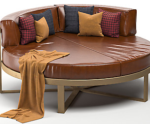gandia blasco round sofa-bed