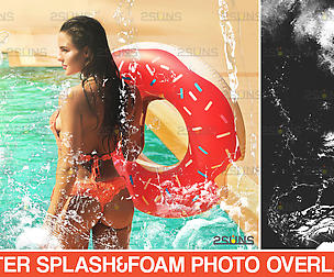 Water splash photo Overlays