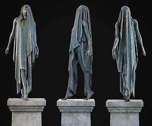Old Bronze Statue (Dusk)