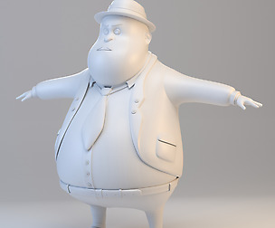 Cartoon Fat Inspector