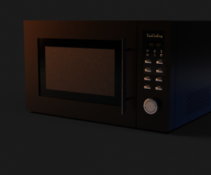 Microwave GameReady - LowPoly with PBR Material
