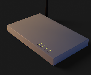Internet Router GameReady - LowPoly PBR Material