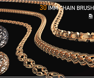 30 IMM CHAIN CURVE BRUSH (ZBRUSH.3DSMAX.MESH)