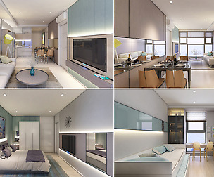 Apartment Interior Full Rooms C2