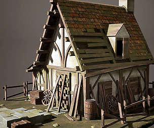 Creating a Cabin House for Game in Blender