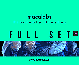 MACALABS_FullSet. Procreate 5 Brushpack