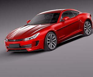 Generic Coupe 2015 lowpoly