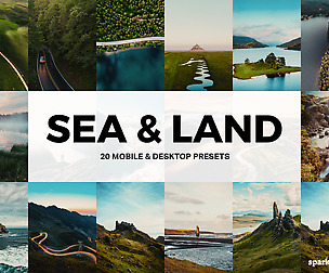 20 Sea & Land Lightroom Presets and LUTs
