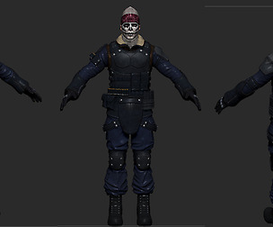 SWAT Game ready character including Zbrush file