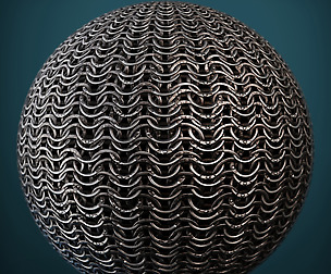 Riveted chainmail seamless material