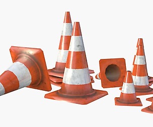 Traffic Cone Assets 01