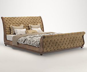 Sleigh bed