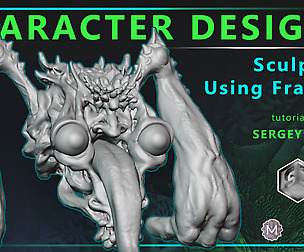 Character Design and Sculpting Using Fractals