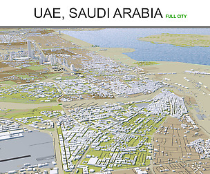 UAE Saudi Arabia  3D Model