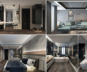 K Apartment Interior full rooms