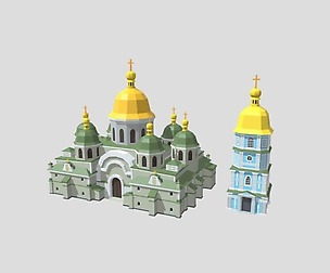 Christian Church01 3D Model