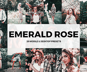 20 Emerald Rose Lightroom Presets and LUTs
