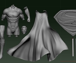 Superman fan art/3D model [3D PRINT READY]