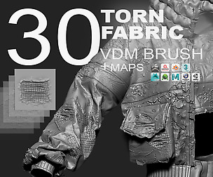 VDM -  Torn Fabric Brushes  + Full Maps