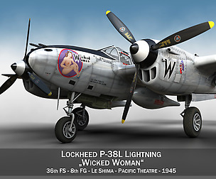Lockheed P-38 Lightning - Wicked Woman